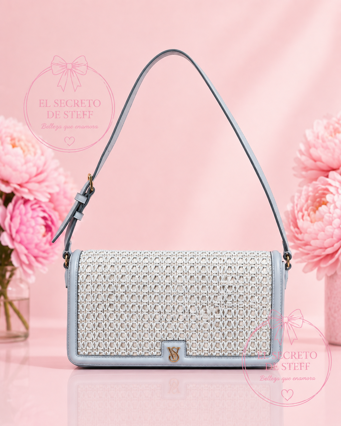 Cartera Celeste Hombro