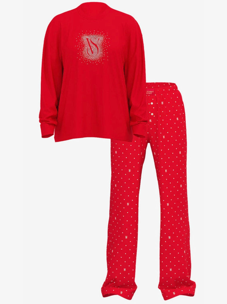 Pijama VS rojo algodon